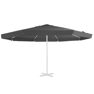vidaXL Vervangingsdoek voor parasol 515 cm antracietkleurig