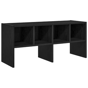 vidaXL Schoenenrek stapelbaar 89,5x30x40 cm zwart eikenkleurig