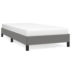 vidaXL Bedframe zonder matras 80x200 cm stof donkergrijs