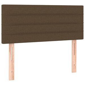 vidaXL Hoofdbord 90x5x78/88 cm stof donkerbruin