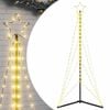 vidaXL LED-kerstboom 363 LEDs warm wit 182 cm