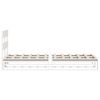 vidaXL Bedframe zonder matras massief grenenhout wit 90x190 cm