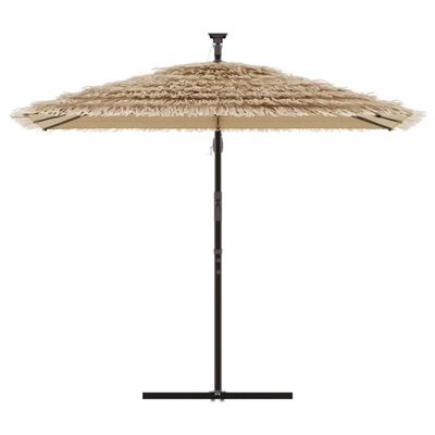 vidaXL Parasol met stalen paal 246x246x230 cm bruin