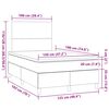vidaXL Boxspring met matras en LED stof zwart 120x190 cm