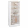vidaXL Bijzetkast 38x28x86 cm paulowniahout
