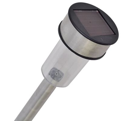 vidaXL Buiten LED-lamp op zonne-energie paal 12 st