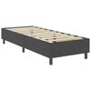 vidaXL Boxspring stof donkergrijs 90x200 cm