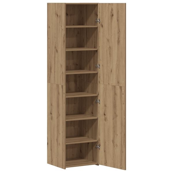 vidaXL Hoge kast Artisan Eiken 45 x 42,5 x 185 cm