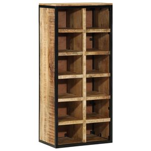 vidaXL Schoenenkast 50 x 30 x 110 cm Massief Mango Hout Bruin