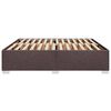 vidaXL Bedframe zonder matras stof donkerbruin 200x200 cm