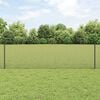 vidaXL Hek met Paal Grijs 0,6 x 25 m Staal en PVC