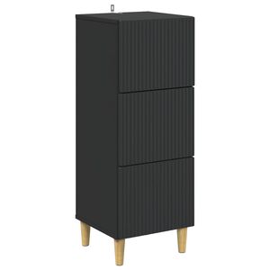 vidaXL Ladenkast Zwart 33 x 34,5 x 90 cm Bewerkt hout