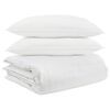 vidaXL Dekbed Set met kussen 3 st Wit Donsveertjes