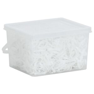 vidaXL Haarelastiekjes paard 2500 st silicone wit