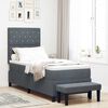vidaXL Boxspring bed met matras Donkergrijs 80 x 200 cm Fluweel