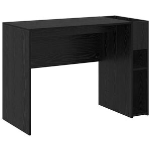 vidaXL Bureau Zwart Eiken Bewerkt hout 109 x 50 x 78 cm