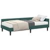 vidaXL Hoekbedframe met Matras Anders 2 st Groen Fluweel