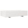 vidaXL Plantenbak 110x60x26,5 cm massief grenenhout wit