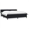 vidaXL Boxspring met matrassen fluweel zwart 200x210 cm