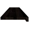 vidaXL Traptreden 16 st 120x25x2 cm massief eikenhout donkerbruin