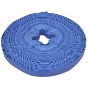 vidaXL Slang plat 1'' 100 m PVC