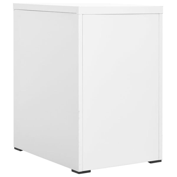 vidaXL Archiefkast 46x62x72,5 cm staal wit