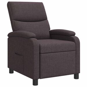 vidaXL Relaxfauteuil Donkerbruin Stof