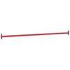 vidaXL Rekstok 125 cm staal rood
