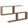 vidaXL Wandplank Artisanaal eiken 100 x 12 x 50,5 cm Bewerkt hout