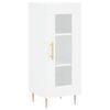 vidaXL Hoge kast 34,5x34x180 cm bewerkt hout wit