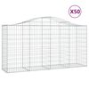 vidaXL Schanskorven 50 st gewelfd 200x50x100/120 cm ijzer