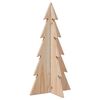 vidaXL Kerstdecoratie kerstboom 59,5 cm massief grenenhout