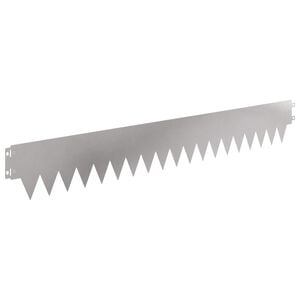 vidaXL Tuinrand 30 pcs 103 x 15 cm metaal Zilverkleurig