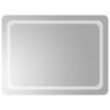 vidaXL LED Badkamer Spiegel Transparant 80 x 60 cm gehard glas