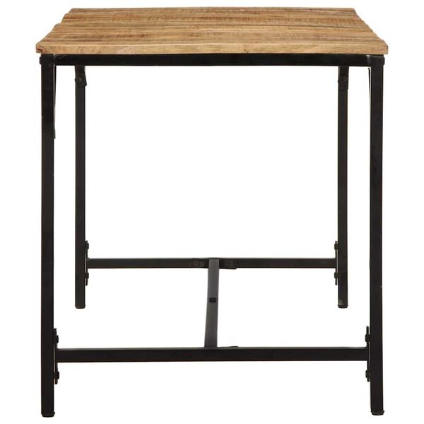 vidaXL Eettafel 140x70x75 cm massief hout ruw mangohout