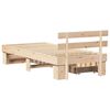 vidaXL Bedframe met hoofdeinde Naturel 75 x 190 cm Massief grenenhout