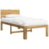 vidaXL Eenpersoonsbed met hoofdbord ROSTOCK Wit 75 x 190 cm