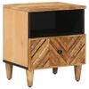 vidaXL Nachtkastje met lade Bruin 50 x 33 x 60 cm Massief Mango Hout