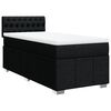 vidaXL Boxspring met matras stof zwart 90x190 cm