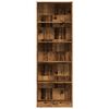 vidaXL Boekenkast 60x24x176 cm bewerkt hout oud houtkleurig