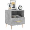 vidaXL Nachtkastjes 2 st 40x35x47,5 cm bewerkt hout betongrijs