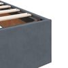 vidaXL Ottoman bed met matras 140x200cm fluweel donkergrijs