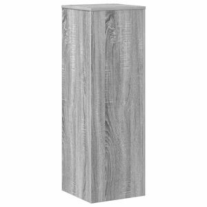 vidaXL Plantenstandaard 33x33x100 cm bewerkt hout grijs sonoma eiken