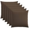 vidaXL Kussensloop 6 st HEERLEN Taupe 70 x 70 cm Stof