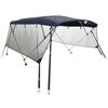 vidaXL Biminitop 4 bogen met mesh zijwanden 243x(170-182)x137 cm