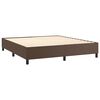 vidaXL Boxspring bed kunstleer bruin 160x200 cm