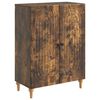 vidaXL Dressoir Gerookt eiken 66 x 34,5 x 90 cm Bewerkt hout