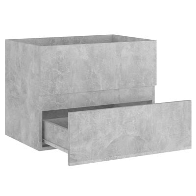 vidaXL Wastafelkast 60x38,5x45 cm bewerkt hout betongrijs