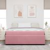 vidaXL Bedframe met matras Roze 180 x 200 cm Stof