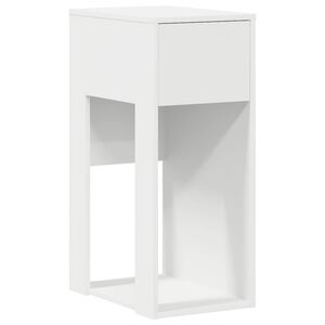 vidaXL Computertorenstandaard met lade 30x44x74 cm wit